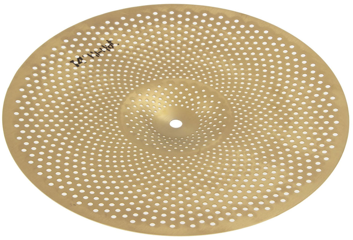 Mute 14" Hi Hat - Silent Cymbal - Brass Finish