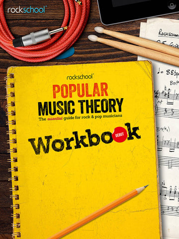 Rockschool Quaderno di lavoro di teoria della musica popolare Debut