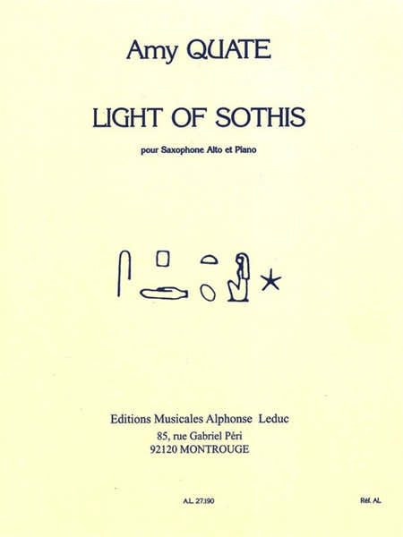 Light of Sothis for Alto Saxophone and Piano