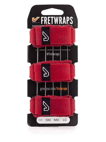 FretWraps confezione da 3 Rosso fuoco - Grande