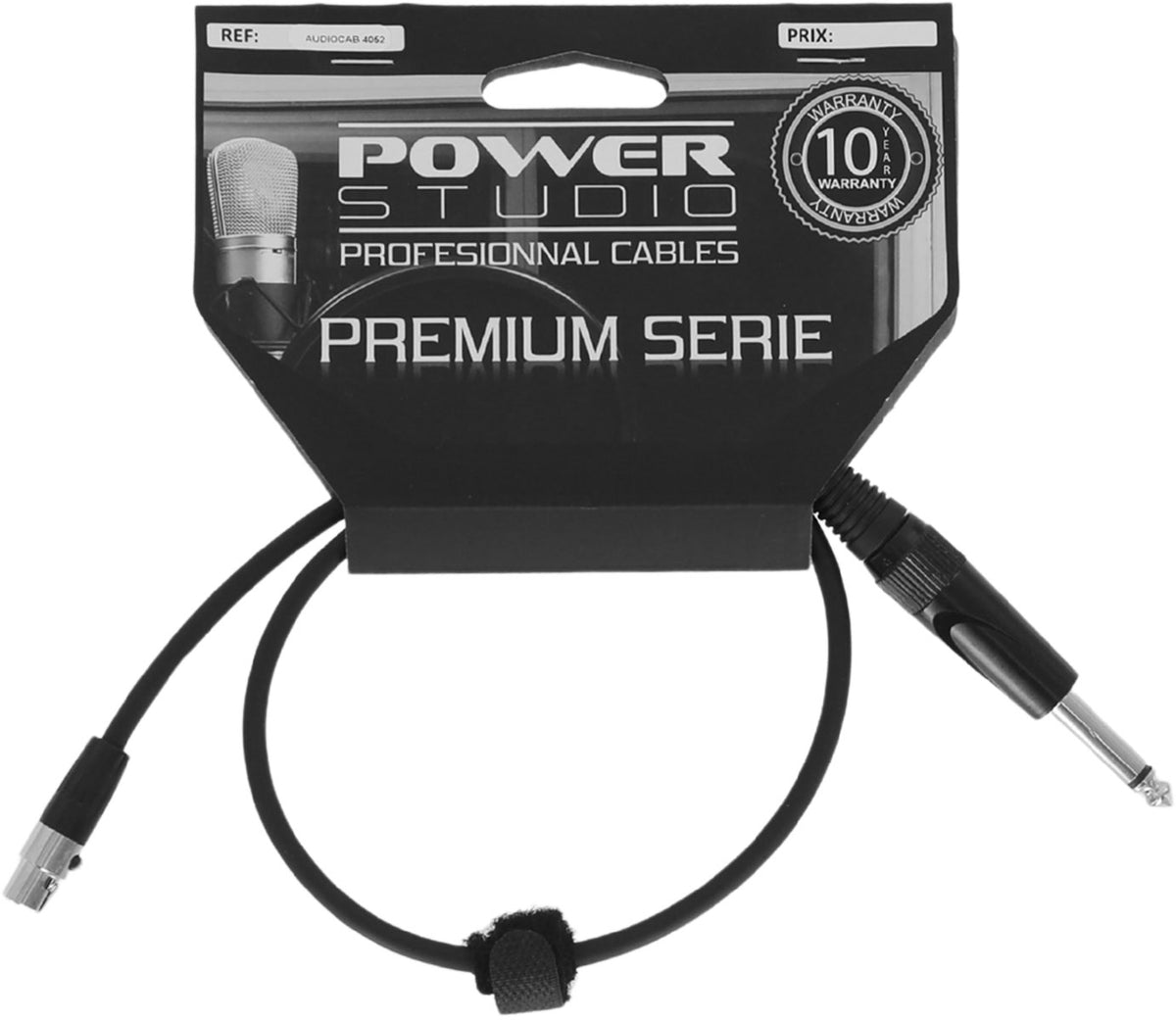AUDIOCAB 452 Jack a Mini XLR 4 poli (Shure) 6cm