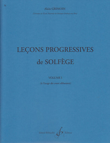 3 Lecons Progressives De Solfège Vol.1 - Grimoin
