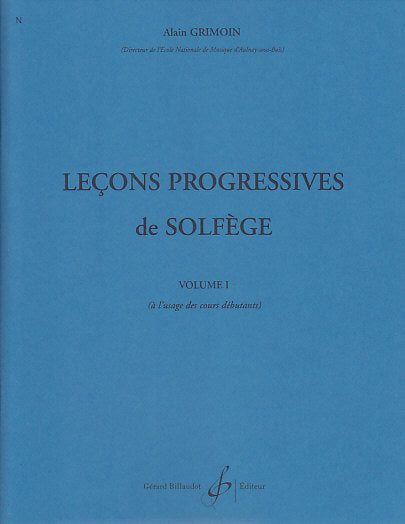 Billaudot 30 Lecons Progressives De Solfège Vol.1 - Grimoin