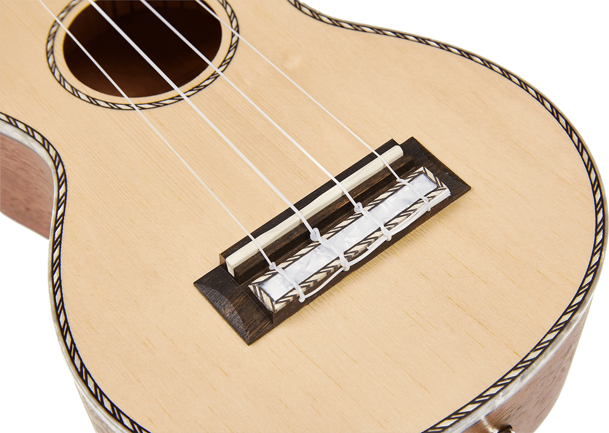 Soprano Elettrico Naturale Testa Perlata + Custodia