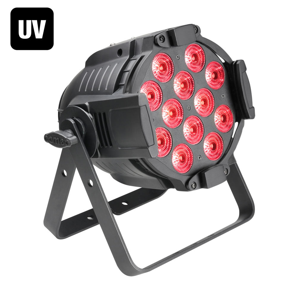 STUDIO PAR 64 CAN RGBWA + UV 12 W - 12 W RGBWA + UV LED PAR PROIETTORE SCATOLA NERA