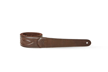STRAP VEGAN LEATHER CHOCOLATE BROWN 2"