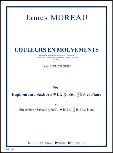 Moreau - Couleurs En Mouvements - Euphonium & Piano