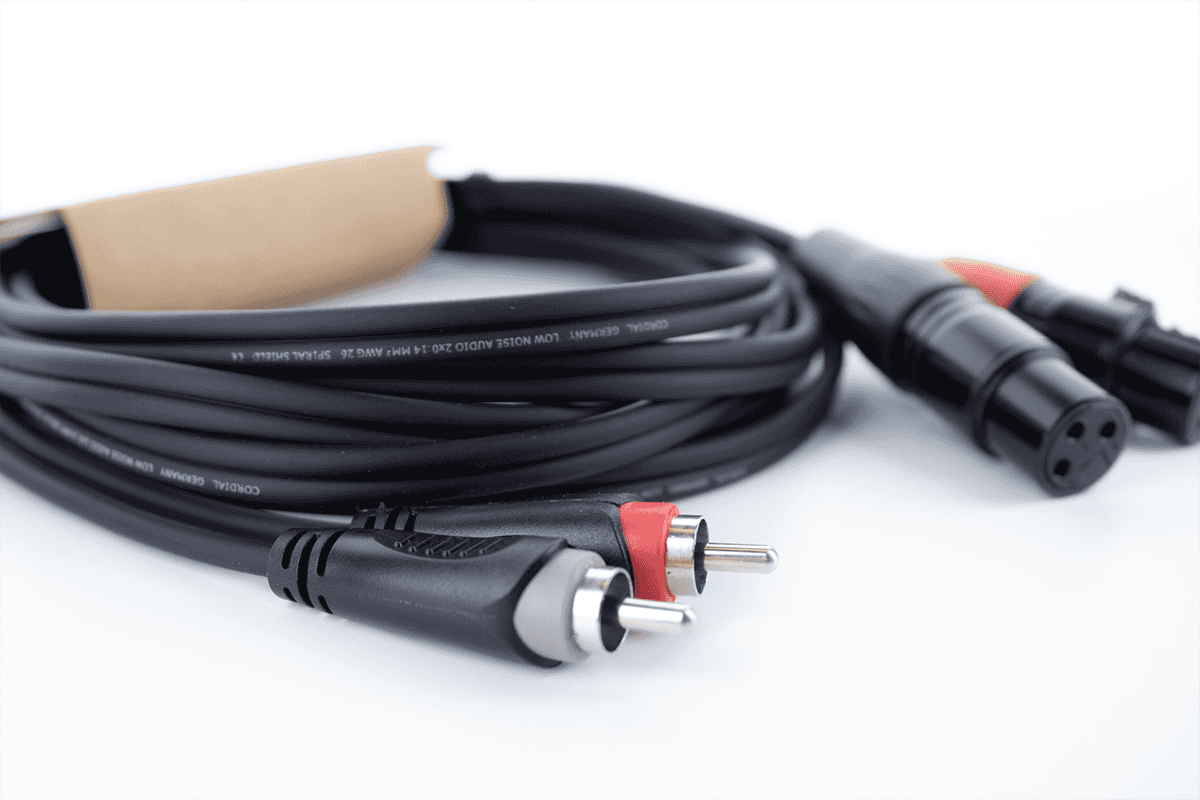 Cavo Audio Doppio XLR Femmina / RCA 3 M