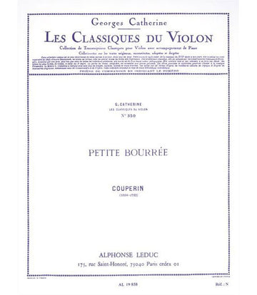 COUPERIN FRANÇOIS - PETITE BOURREE - VIOLON PIANO