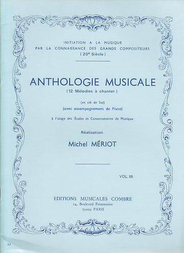 Meriot Michel - Anthologie Musicale Vol.3