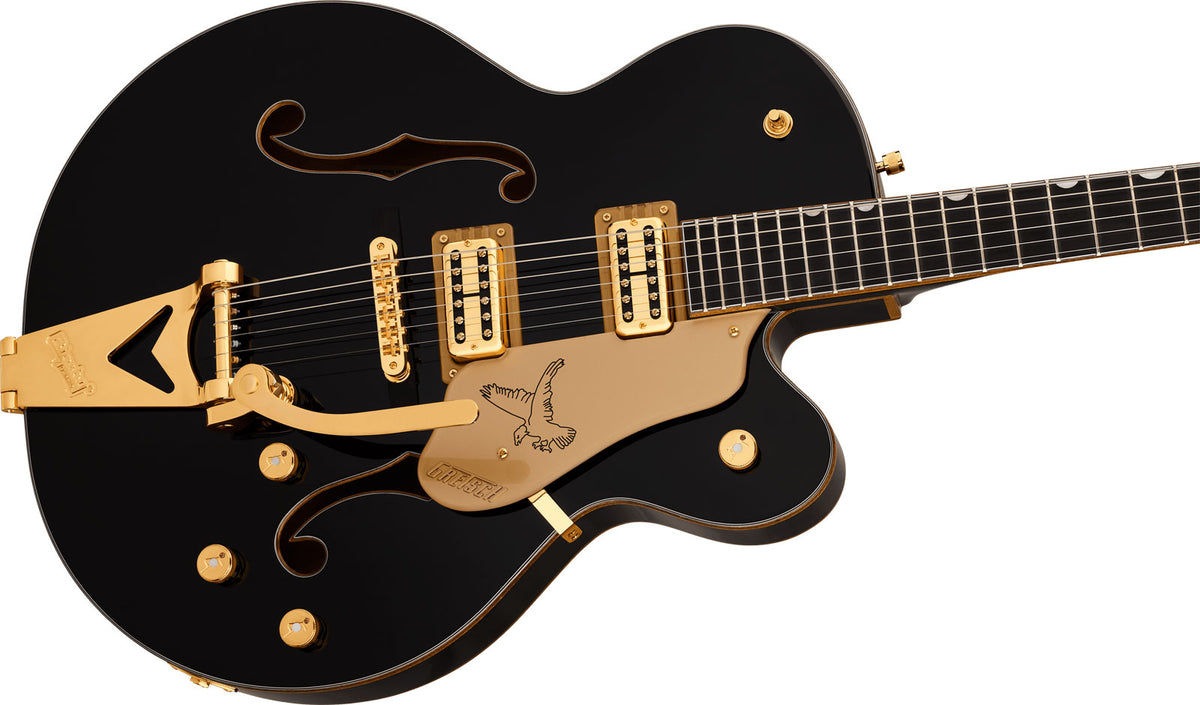 Synchromatic Falcon a corpo cavo Single-Cut con Bigsby EBO Nero