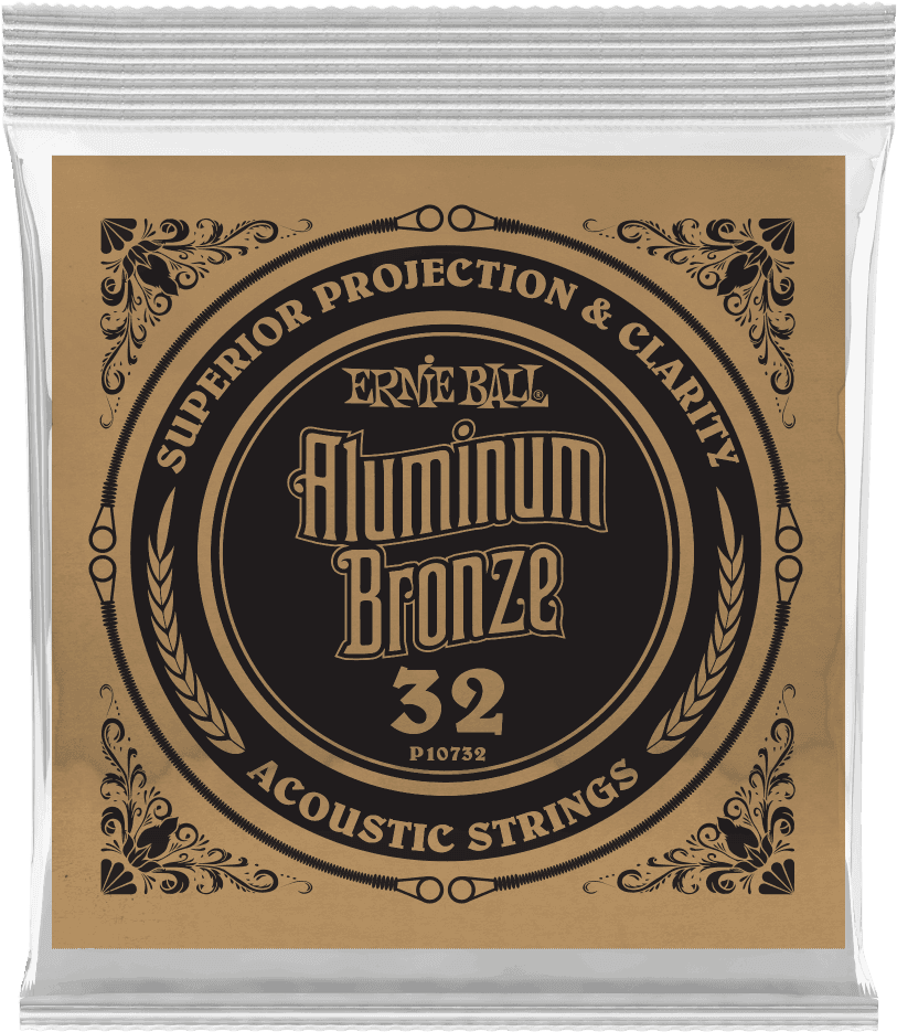 .032 ALUMINUM BRONZE WOUND ACOUSTIC GUITAR STRINGS