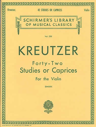 Rodolphe Kreutzer FORTY-two Studi o capricci - Violino