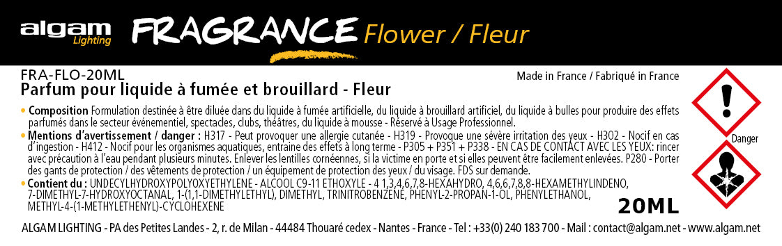 Profumo per Liquido per Fumo e Nebbia Fiore 20ML