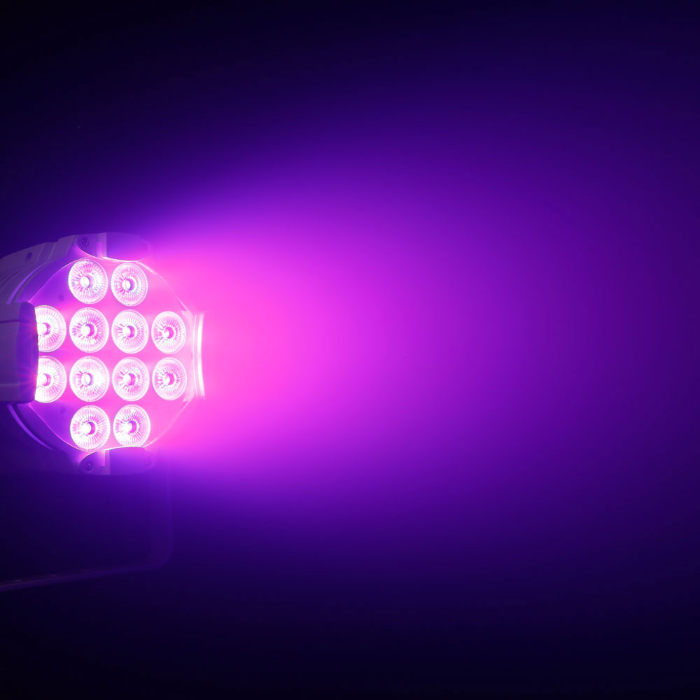 Studio PAR 64 CAN RGBWA + UV 12 W WH - Proiettore PAR LED RGBWA + UV 12 W 12 W Involucro Bianco