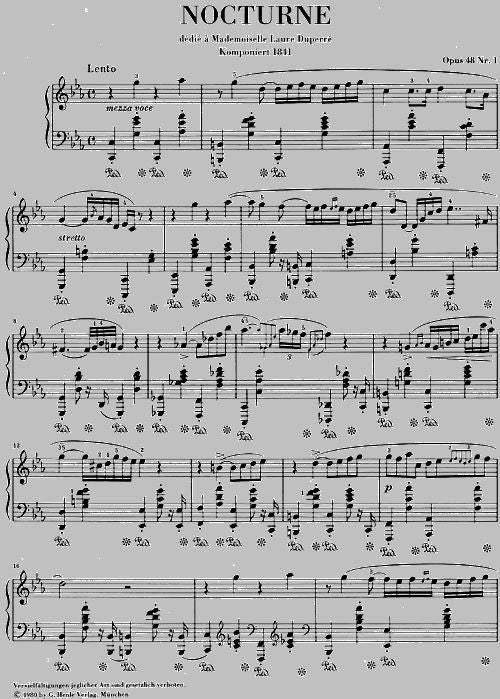 Chopin F. - Nocturne C Minor Op. 48,1