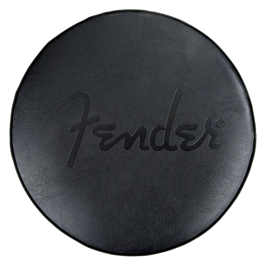 Sgabello da bar con logo nero goffrato Nero-Nero 24"
