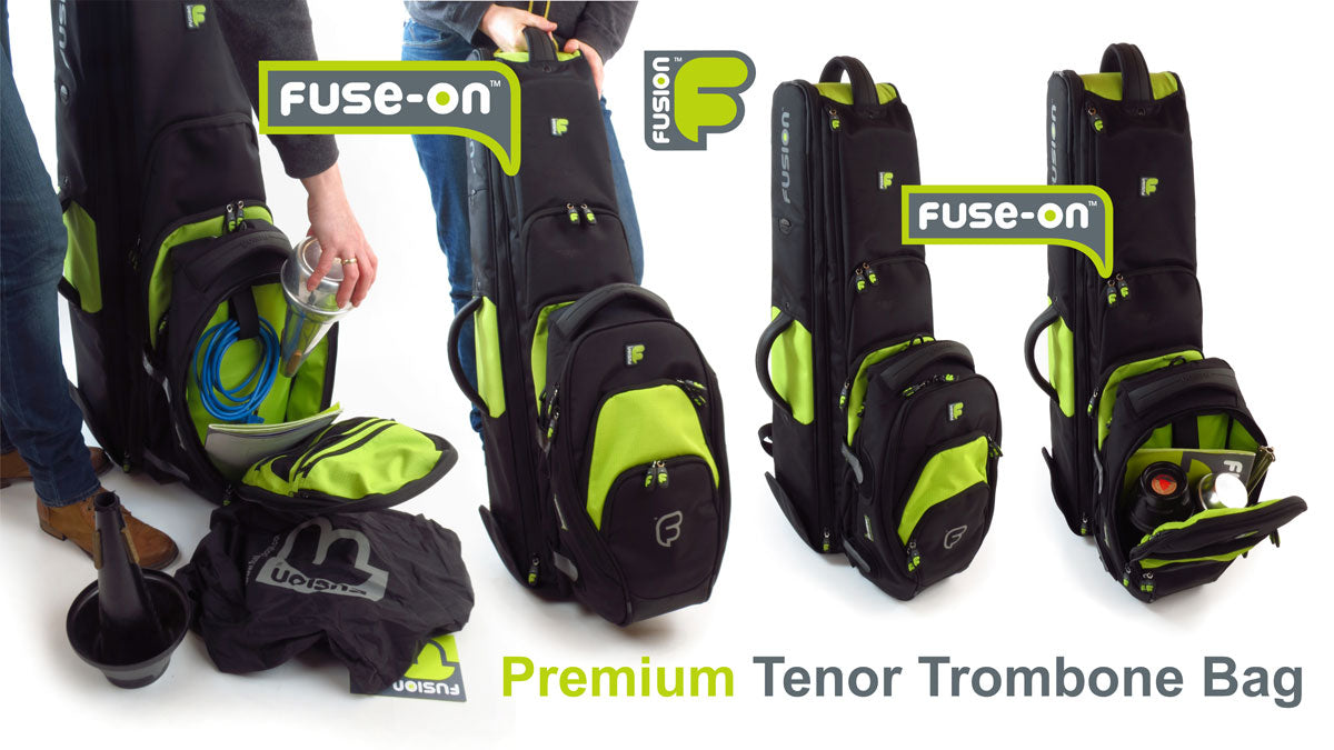 Premium Black/Green Trombone Case