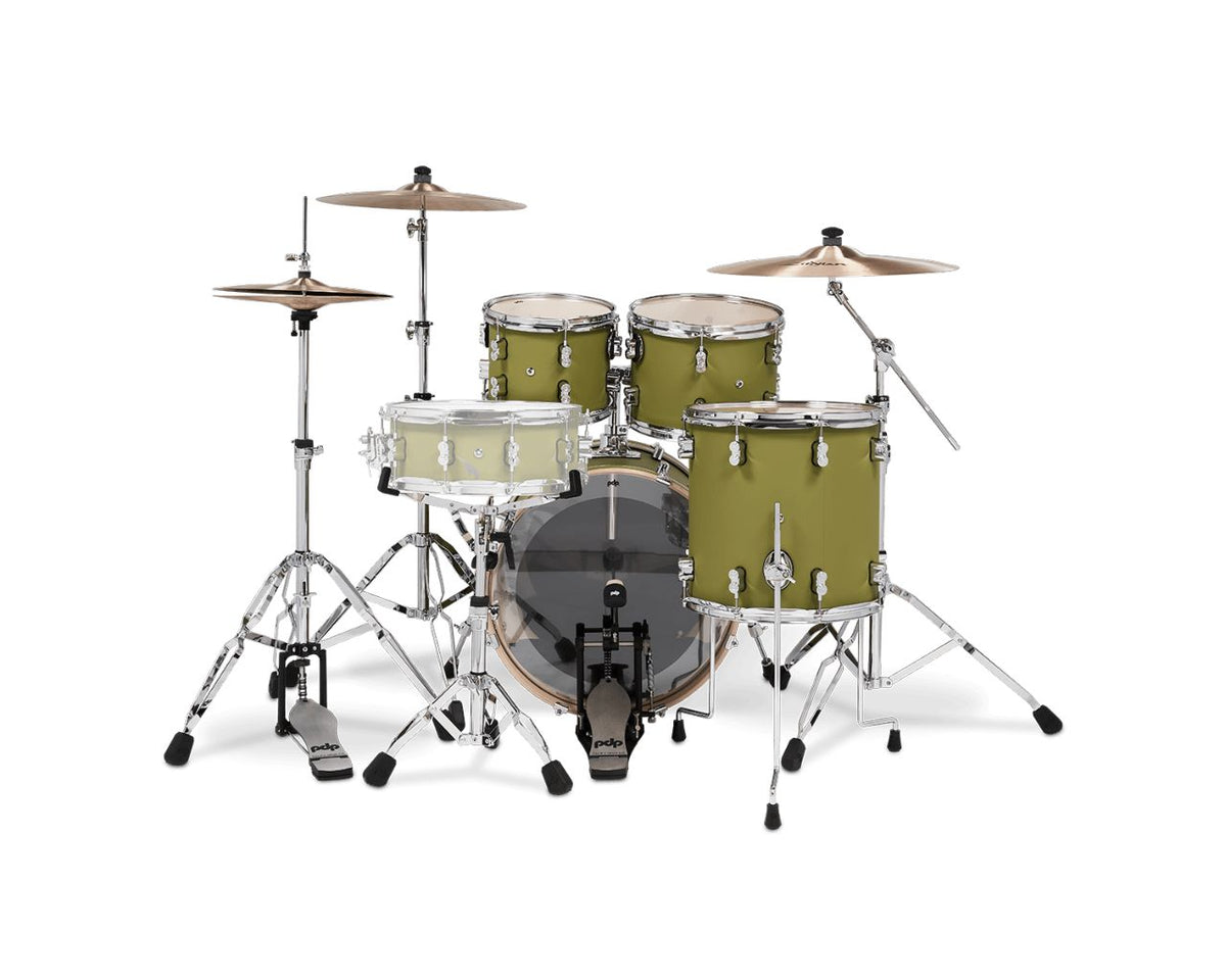 SHELL SET CONCEPT MAPLE FINISH PLY ROCK KIT 24" SATIN OLIVE PDCM24RKSO
