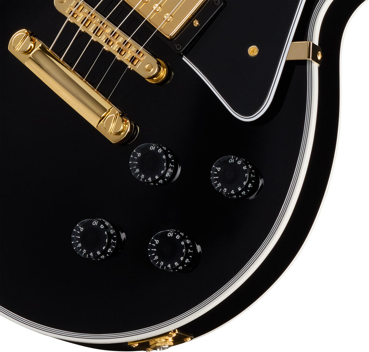 Les Paul Custom Scala lunga Ebano Moderno