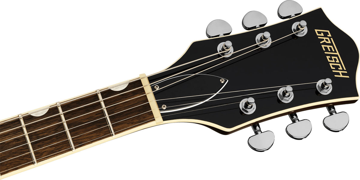 G2655 Streamliner Center Block Jr. Doppio Cutaway con V-Stoptail LRL Nero