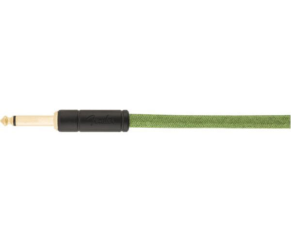 10' ANGLED FESTIVAL INSTRUMENT CABLE PURE HEMP GREEN