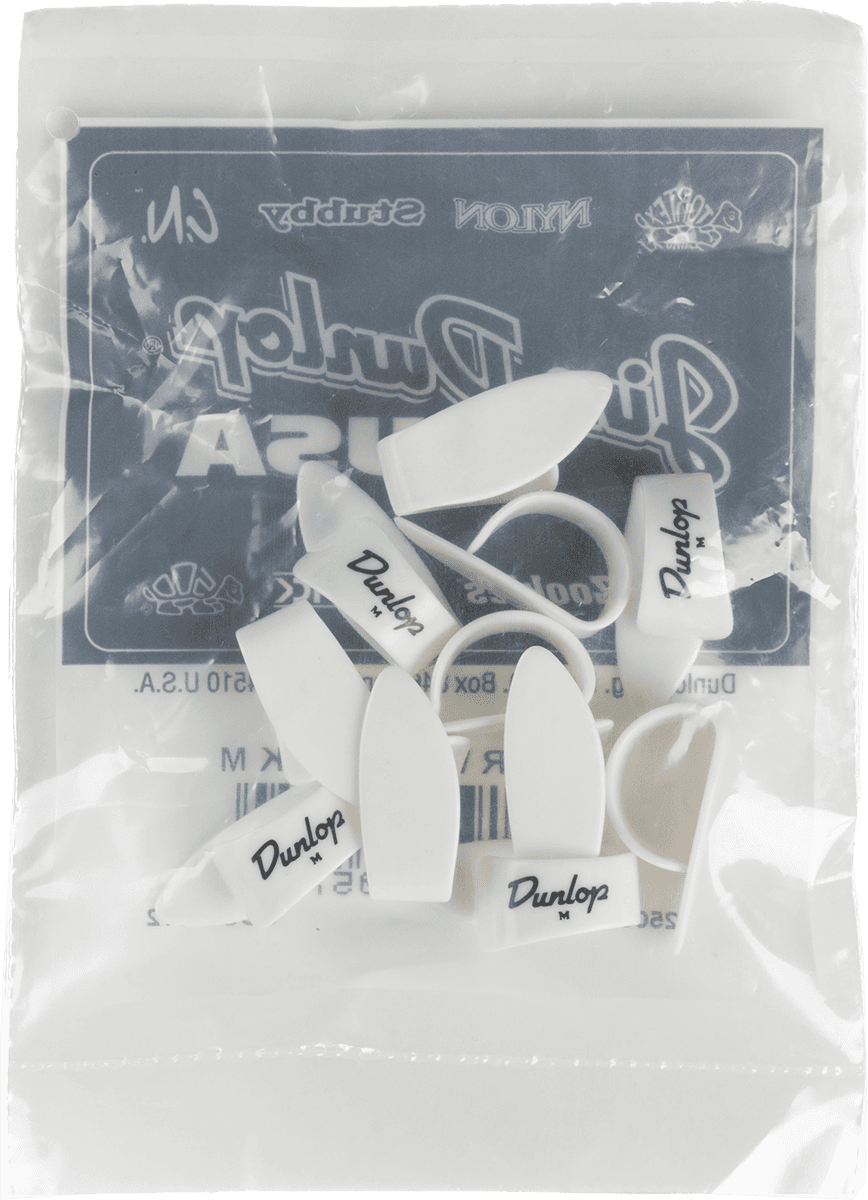 12 x Thumbpick White Medium