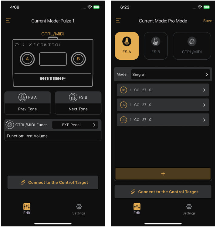 EC-2 Pulze Control Pedale di controllo MIDI