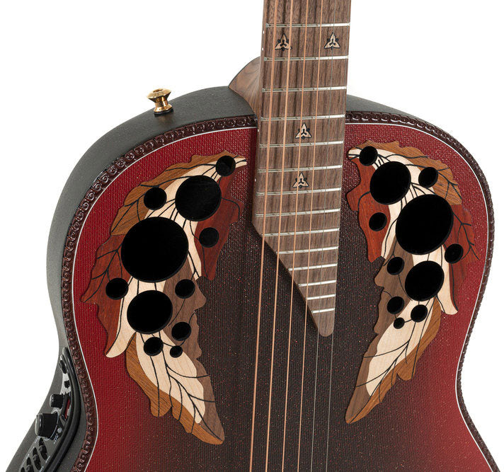 1687GT Deep Non-Cutaway Reverse Red Burst