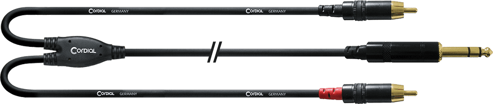 Cordial Cavo Y Sdoppiatore Jack Stereo/2 RCA 3 M