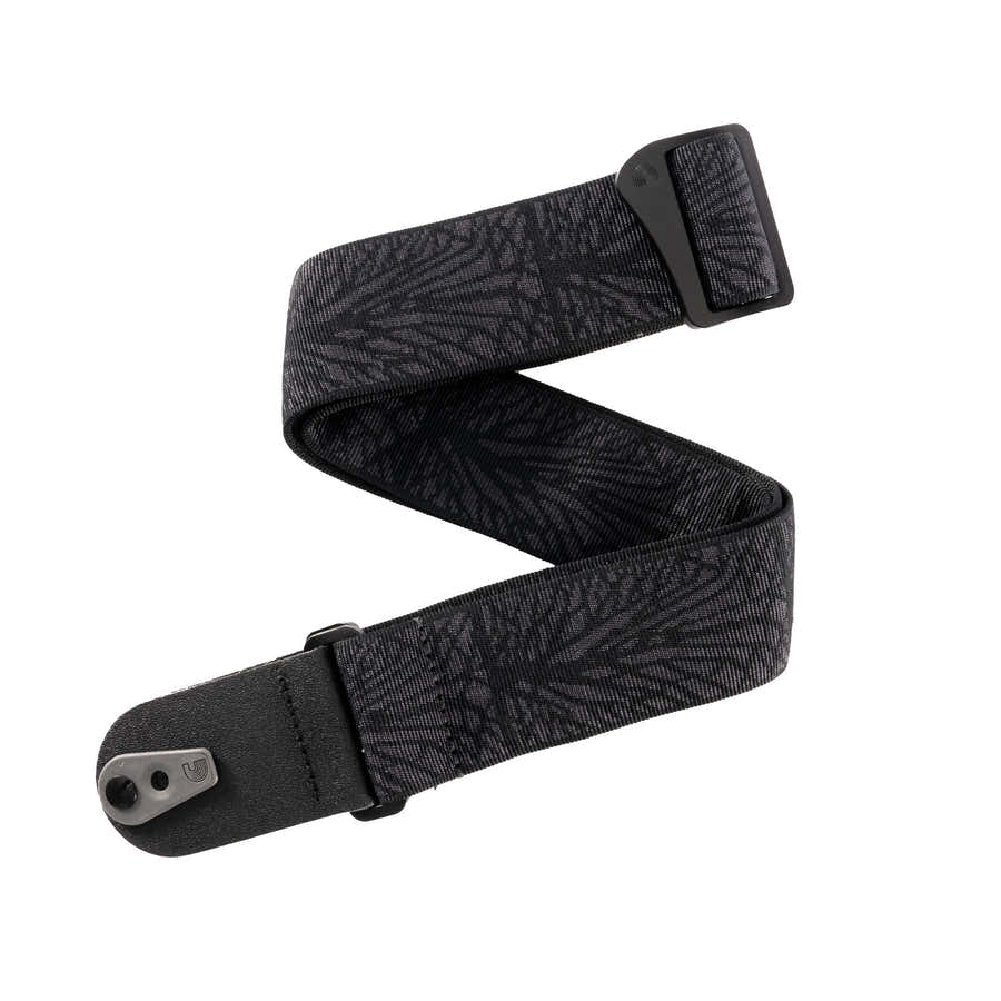Pad Lock Tracolla intrecciata per chitarra Lightning Black Tubular