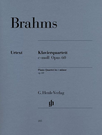 Brahms J. - Quartetto con pianoforte in Do minore Op. 60