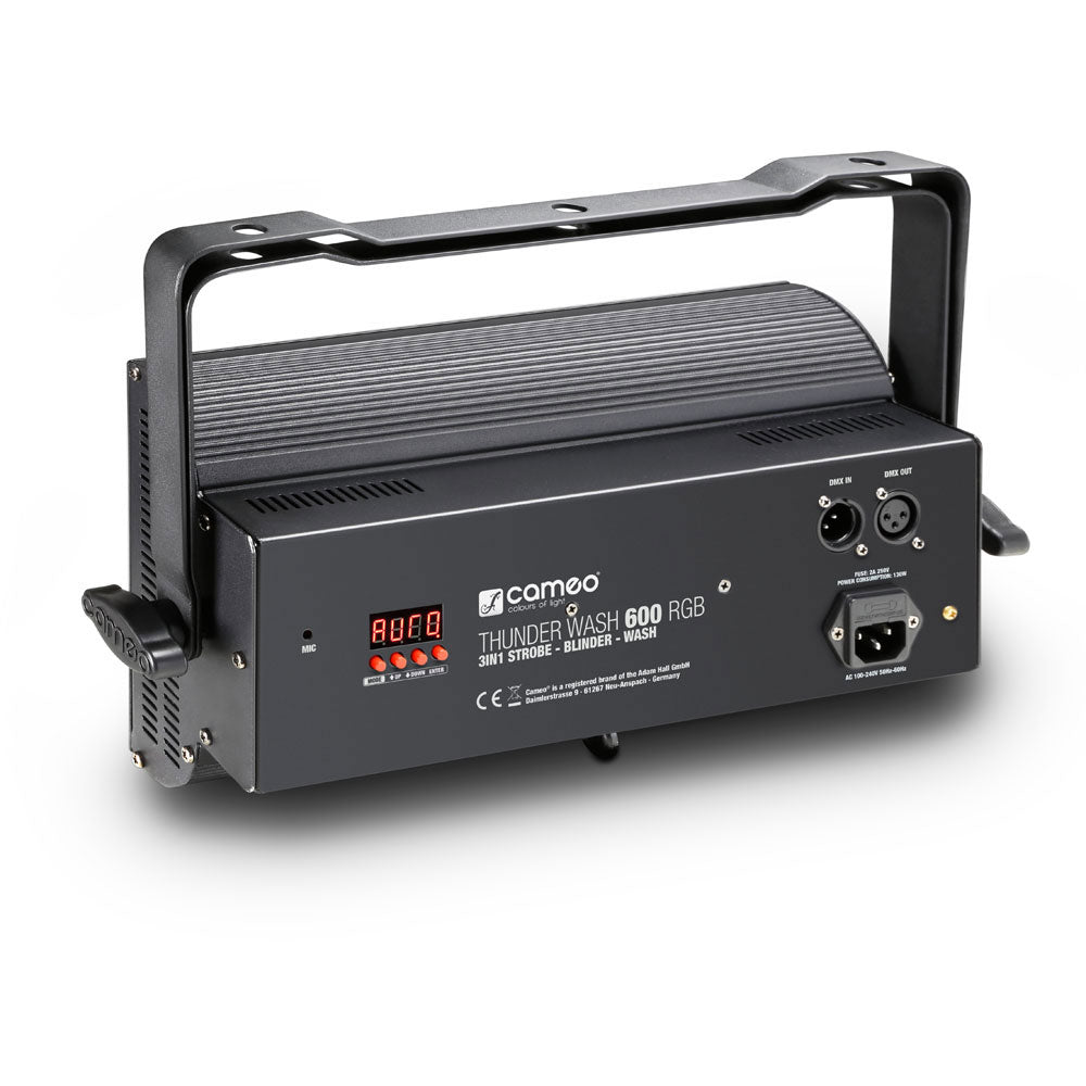 THUNDER WASH 600 RGB - PROIETTORE 3 IN 1 (STROBE BLINDER WASH) 648 LED 0.2 W RGB