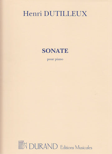 Dutilleux - Sonata per pianoforte
