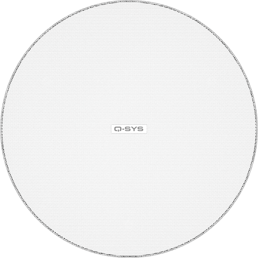 Q-SYS AD-C245C-WH griglia bianca con bordo sottile