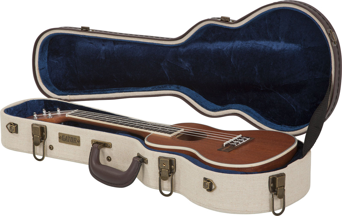 Custodia Ukulele Concerto Beige in Legno Deluxe - GW