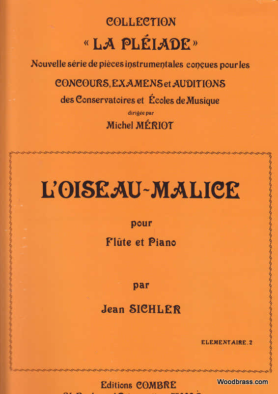 Sichler - L'oiseau Malice - Flauto e Piano