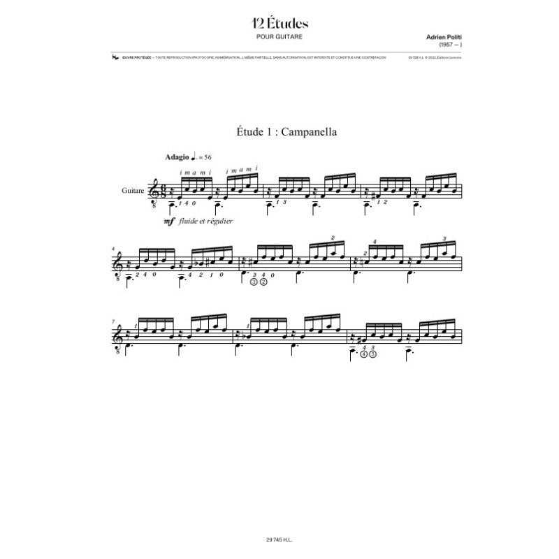 Politi A. - 12 Études