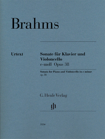 Brahms J. - Sonata E Minor Op.38 - Violoncelle et Piano