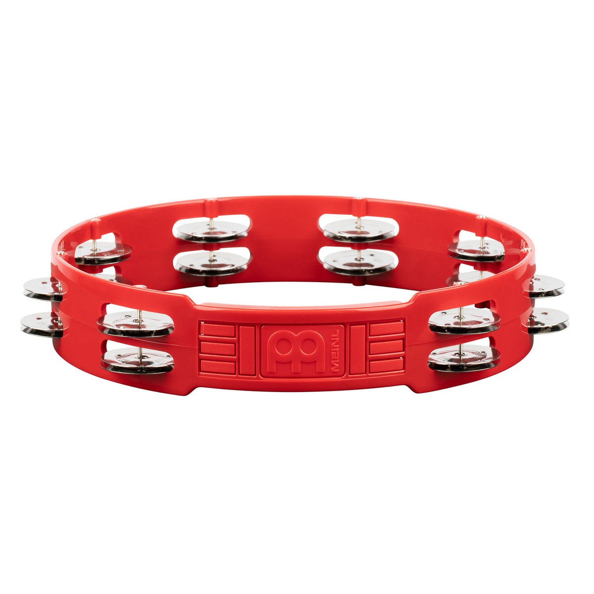 HTT10R - Tamburello ABS Rosso 25CM 1 Fila di Piattini