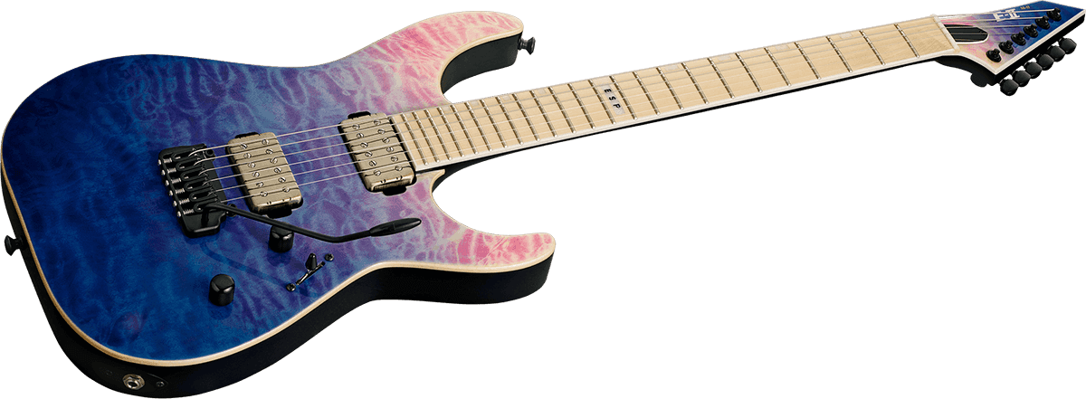 E-Ii M-Ii Hipshot Tremolo Qm Sfumato indaco e viola