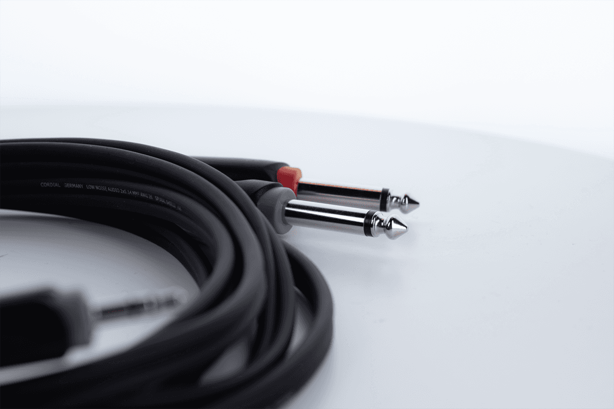 Cavo Y Sdoppiatore Mini-Jack Stereo / 2 Jack Mono 1,5 m