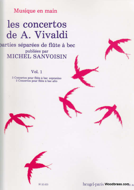 Vivaldi A. / Sanvoisin M. - Concerti Vol.1 - Flauto dolce solo
