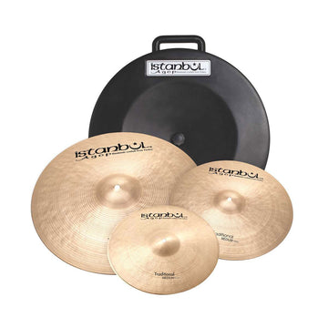 TRADITIONAL SET HH14" + CRASH 16" + RIDE 20" + CASE