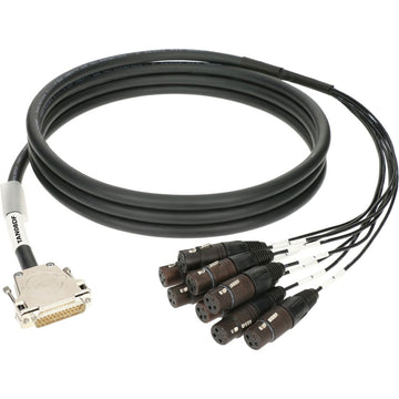 TAN08DF01.0 8-CH SYMMETRICAL LOOM 1M 25P DSUB M - 8X XLR F