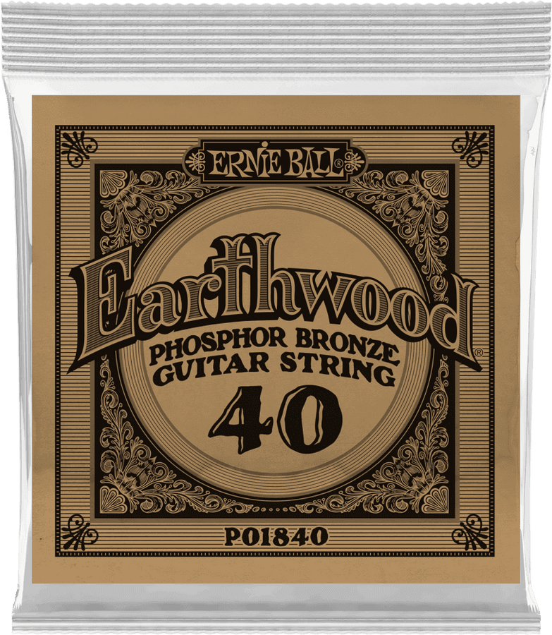 .040 EARTHWOOD PHOSPHOR BRONZE ACOUSTIC GUITAR STRINGS