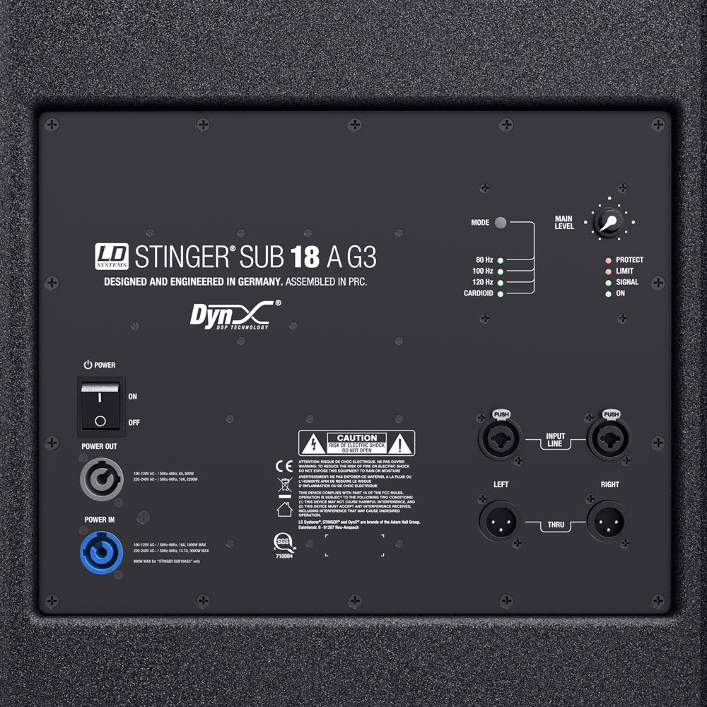 LDESUB18AG3 - Subwoofer attivo da 18 pollici