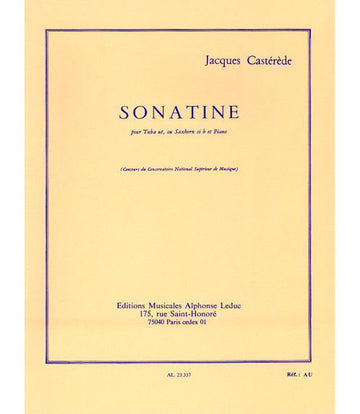 Casterede J. - Sonatina - Tuba in Do o saxhorn in Sib e pianoforte