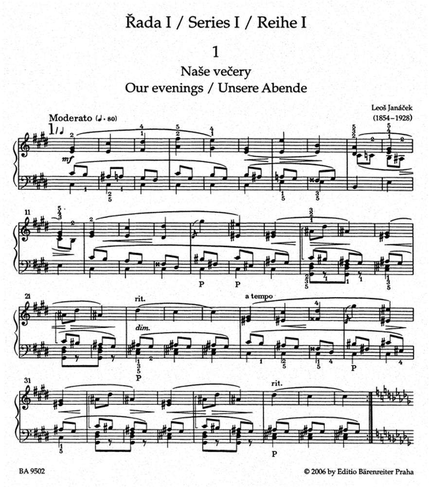 Janacek Leos - Su un sentiero ricoperto di vegetazione - Pianoforte