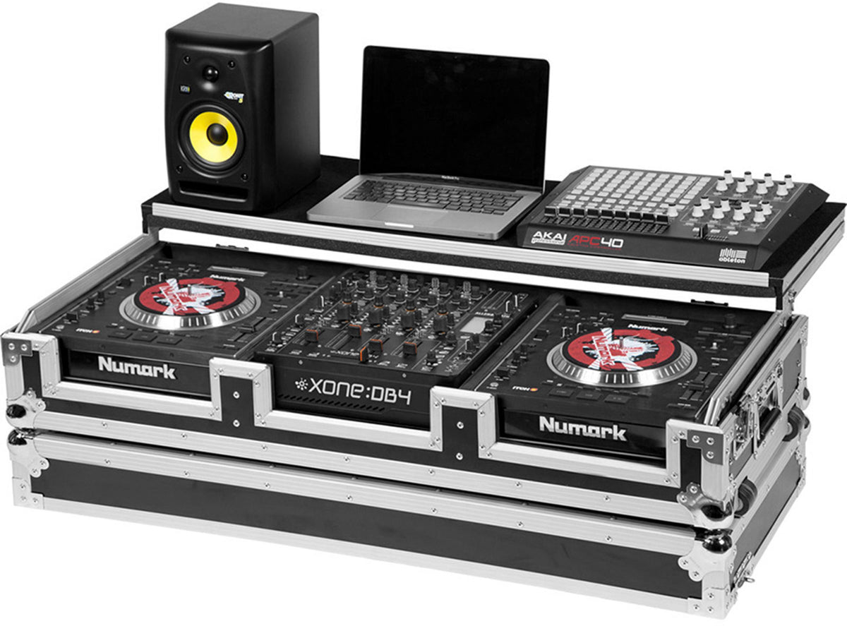 Flight Console DJ CDJ-2000NXS2 / DJM-900 LTS Argento